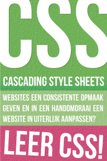 CSS cursus, cascading stylesheets cursus in Amsterdam